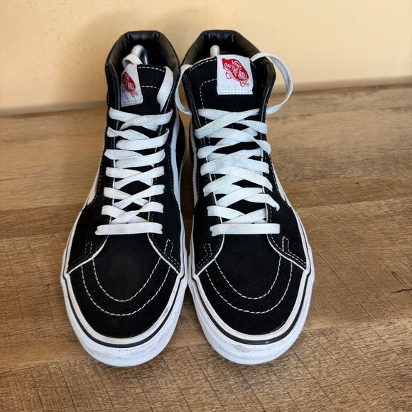 Vans Off The Wall Hi Top Old Skool Pro Black Skateboard Shoes Men 7 women’s 8.5 - Picture 2 of 7